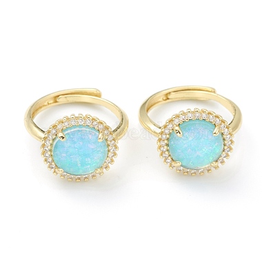 Turquoise Synthetic Gemstone Finger Rings