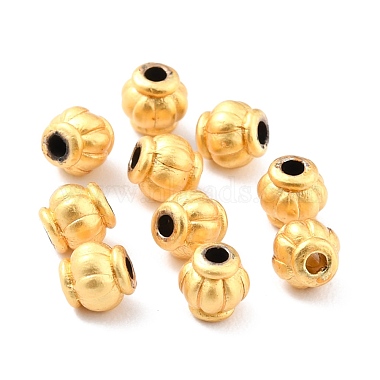 Matte Gold Color Lantern Alloy Beads