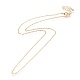Brass Cable Chain Necklaces Making(MAK-L025-06G)-2