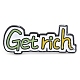 Word Get Rich Enamel Pins(JEWB-D279-02B-01)-1