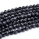 Natural Snowflake Obsidian Round Bead Strands(G-J303-09-10mm)-1