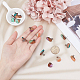 SUNNYCLUE Transparent Resin & Walnut Wood Stud Earring Findings(MAK-SC0001-08P)-3