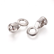 304 Stainless Steel Ball Chain Connectors, Pull Loop Connectors, Stainless Steel Color, 18x7.5x6mm, Hole: 3.5mm, Fit for 4.5mm Ball Chain(STAS-WH0014-28A-P)