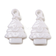 Opaque Acrylic Pendants, Christmas Tree, 32.5x19.5x5mm, Hole: 3mm, about 434pcs/500g(SACR-L007-050B)