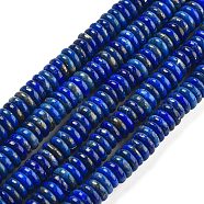 Natural Lapis Lazuli Beads Strands, Rondelle, 6~6.5x2~2.5mm, Hole: 1.2mm, about 174pcs/strand, 15.35''(39cm)(G-Q159-B20-01)