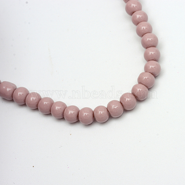Painted Glass Beads Strands(X-DGLA-S071-6mm-B24)-2