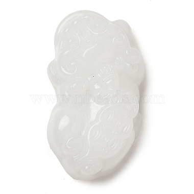 White Other Animal Glass Pendants