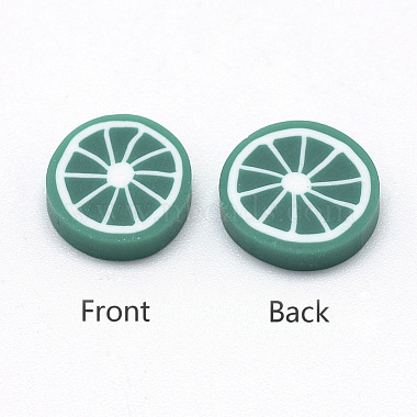 Sea Green Fruit Polymer Clay Cabochons