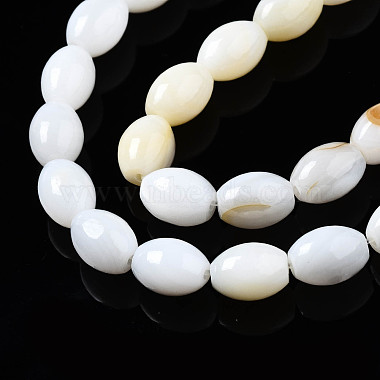 Eau douce naturelle de coquillage perles brins(SHEL-Q024-022)-3