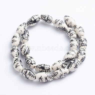 Handmade Printed Porcelain Beads(PORC-G004-A23)-2