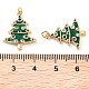 Christmas Theme Rack Plating Brass Pendants(KK-M280-11B-G)-3