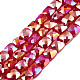 Electroplate Opaque Solid Color Glass Beads Strands(EGLA-N002-42-05)-1