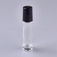 10ml Glass Gradient Color Essential Oil Empty Roller Ball Bottle, with PP Plastic Lids, Clear, 8.55x2cm, Capacity: 10ml(0.34 fl. oz)(MRMJ-WH0011-B10-10ml)