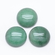 Natural Green Aventurine Cabochons, Half Round, 24.5~25x4~7mm(G-E492-A-07)