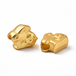 Rack Plating Alloy Beads, Cadmium Free & Lead Free & Nickle Free, Rabbit, Matte Gold Color, 15x12x6.5mm, Hole: 3.5mm(PALLOY-I215-28G)
