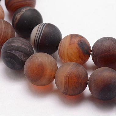 Natural Striped Agate/Banded Agate Bead Strands(G-K166-12-6mm-04)-3