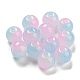 perles de verre de peinture par pulvérisation bicolore(GLAA-L046-03H)-1