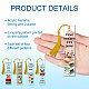 4 Patterns Rectangle Waterproof Acrylic Bookmarks Set(DIY-GL0004-50A)-4