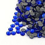 Glass Hotfix Rhinestone, Grade AA, Flat Back & Faceted, Half Round, Cobalt, SS6, 1.9~2.0mm, about 1440pcs/bag(RGLA-A019-SS6-369)
