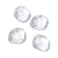 Transparent Resin Cabochons, Water Ripple Cabochons, Nuggets, Clear, 23.5x20.5x9mm(GGLA-G021-02)