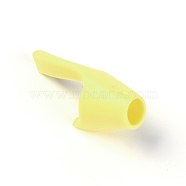 Polyethylene Pencil Grips for Kids, Grip Posture Correction Tool, Light Goldenrod Yellow, 34x15x16.5mm(AJEW-WH0002-90C)