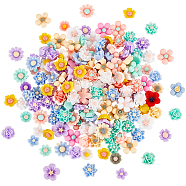 4 Bags Opaque Resin Cabochons, Flower, Mixed Color, 9~13.5x3~6.5mm, about 50pcs/bag(RESI-GA0001-23)