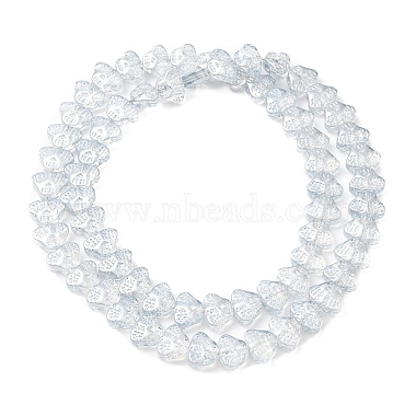Transparent Electroplate Glass Beads Strands(EGLA-F158-PL03-A)-2
