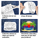 4 Sheets 11.6x8.2 Inch Stick and Stitch Embroidery Patterns(DIY-WH0455-324)-3