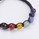 Natural Gemstone Beads Braided Bracelets(X-BJEW-JB02949)-2