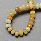 Natural Gemstone Old Topaz Jade Stone Rondelle Beads Strands(X-G-S105-8mm-18)-2