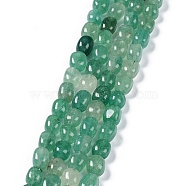 Natural Green Strawberry Quartz Beads Strands, Nuggets Tumbled Stone, 6.5~15x7~14x7~14mm, Hole: 1~1.4mm, about 32~33pcs/strand, 15.16~ 15.75 inch(38.5~40cm)(G-C038-02M)