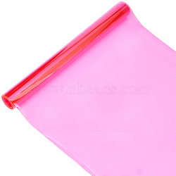 PVC Film Fabric, for Clothing, Festival Background Accessories, Hot Pink, 135x30x0.04cm(DIY-WH0491-32C)