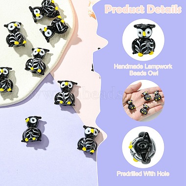 10St&uuml;ck handgefertigte Lampwork-Perlenstr&auml;nge(LAMP-CJ0002-08)-3