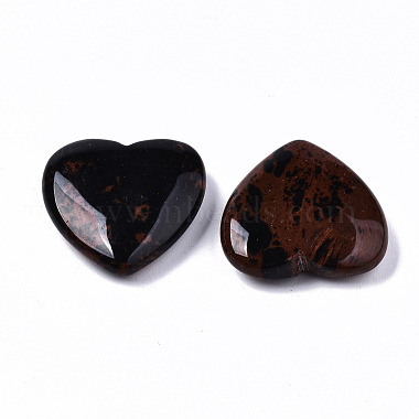натуральный красный камень обсидиан сердце любовь камень(G-S364-068)-3