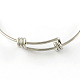 Adjustable 201 Stainless Steel Expandable Bangle Making(STAS-R069-03)-2