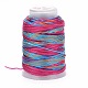5 Rolls 12-Ply Segment Dyed Polyester Cords(WCOR-P001-01B-016)-1