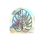 Laser Paper Stickers, Motorcycle Windshield Decorate, Leaf, Colorful, 11.8x13.2x0.01cm(DIY-WH0016-97)