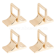 4 Sets Alloy Bag Connector Buckles, for Bag Replacement Accessories, Golden, 4.1x2x1.5cm, Hole: 2mm(FIND-WR0004-40)