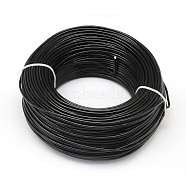 Round Aluminum Wire, Bendable Metal Craft Wire, for DIY Jewelry Craft Making, Black, 7 Gauge, 3.5mm, 20m/500g(65.6 Feet/500g)(AW-S001-3.5mm-10)