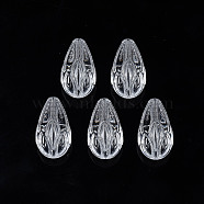 Transparent Acrylic Beads, Teardrop, Clear, 20.5x12x11.5mm, Hole: 1.8mm, about 386pcs/500g(TACR-N009-32)