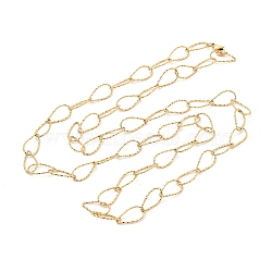 Ion Plating(IP) 304 Stainless Steel Necklaces, Rolo Chains, Golden, 31.38x0.35 inch(79.7x0.9cm)(STAS-D084-27G)
