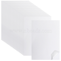 A4 Self-Adhesive Printing Paper, White, 298x210x0.2mm(AJEW-WH0473-74)