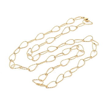 Ion Plating(IP) 304 Stainless Steel Necklaces, Rolo Chains, Golden, 31.38x0.35 inch(79.7x0.9cm)