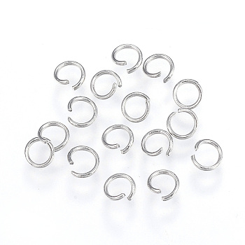 304 Stainless Steel Open Jump Rings, Metal Connectors for DIY Jewelry Crafting and Keychain Accessories, Stainless Steel Color, 22 Gauge, 4x0.6mm, Inner Diameter: 3mm