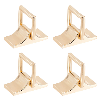 4 Sets Alloy Bag Connector Buckles, for Bag Replacement Accessories, Golden, 4.1x2x1.5cm, Hole: 2mm