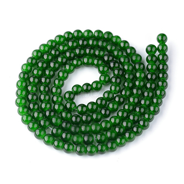 Imitation Jade Glass Beads Strands(DGLA-S076-8mm-15)-2