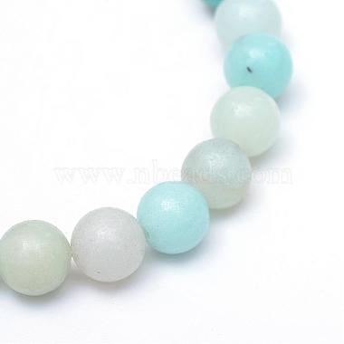 Round Natural Grade A Amazonite Bead Strands(G-R345-4mm-16)-2