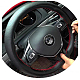 Microfiber Leather & Nylon DIY Hand Sewing Steering Wheel Cover(FIND-FH0006-64F)-5