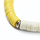 Handmade Polymer Clay Heishi Beads Braided Necklaces(NJEW-JN02423-01)-2