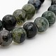 perles de pierre rondes naturelles en mousse verte(G-P070-49-6mm)-1